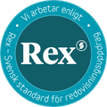 Vi arbetar enligt REX Svensk standard för redovisingsuppdrag SRF